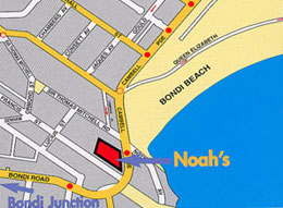 Bondi Beach map